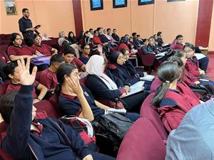 Les participants de la 3<sup>e</sup> journée à la Bibliothèque Publique Misr à Port-Saïd