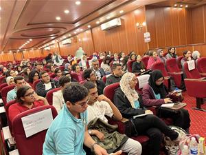 Les participants de la 4<sup>e</sup> journée à l'école Américaine Glory à Mansoura  