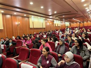 Les participants de la 4<sup>e</sup> journée à l'école Américaine Glory à Mansoura  