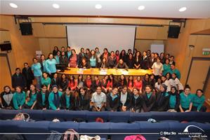 Photo de groupe avec les participants de la 5<sup>e</sup> journée à la Bibliotheca Alexandrina