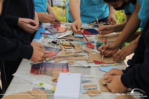  Les participants de l'atelier " Tonne moi le temps en image" à l'Institution Sainte Jeanne-Antide