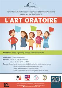 une journée d’initiation à l’ART ORATOIRE