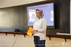 Sarah Ali, l'animatrice de l'atelier de l'Art oratoire à l'Institution Sainte Jeanne-Antide