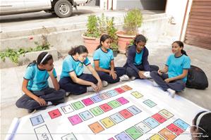  Les participants de l'atelier à l'Institution Sainte Jeanne-Antide