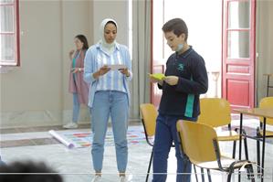 Sarah Ali, l'animatrice de l'atelier de l'Art oratoire au Collège Saint Marc