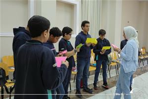 Les participants de l'atelier au collège Saint Marc