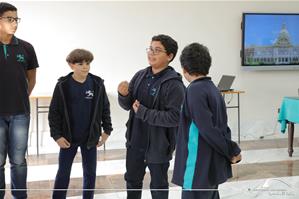 Les participants de l'atelier au collège Saint Marc