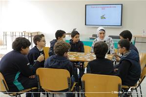 Les participants de l'atelier au collège Saint Marc
