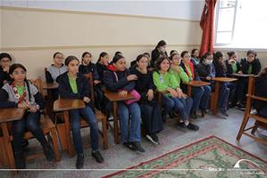 Les participants de l'atelier à l'école Girard