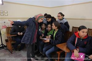 <p style="margin-left:-49.5pt">                      Présentation des 10 mots de la caravane par Sara Hamza à l'école Girard