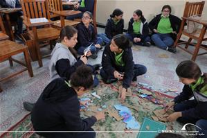 Les participants de l'atelier à l'école Girard