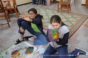 Les participants de l'atelier à l'école Girard