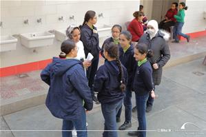 Les participants de l'atelier à l'école Girard