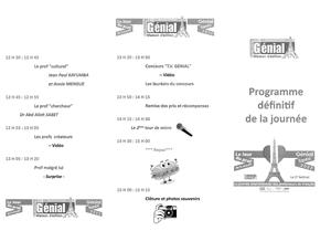 Le programme