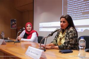  De gauche à droite : Mme. Mirna Komayha, Entraîneur international et Dr Marwa El Sahn, Directrice du Centre d'Activités Francophones