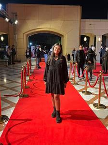 Les lauréates de l'atelier lors de la cérémonie de l'inauguration du festival