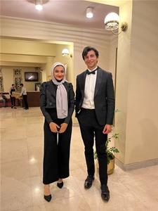 Avec le chanteur Tarek Nassar