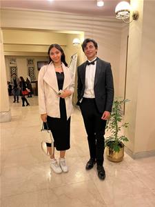 Avec le chanteur Tarek Nassar