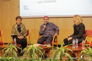De gauche à droite : Mme. Mimi, Mme. Oussama Abbas et Mme. Christine Gourjux