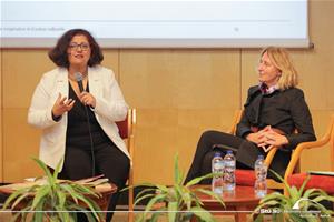  De gauche à droite : Dr Lana Habib et Mme. Christine Gourjux