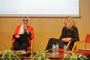 De gauche à droite : Mme. Laïla Ghanem et Mme. Christine Gourjux