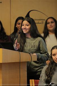 Les élèves du Lycée Notre Dame de Sion présentent leur projet