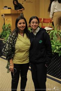 Dr Marwa El Sahn, Directrice du CAF et Amena El Kayal, Élève de l'Institution Sainte Jeanne Antide