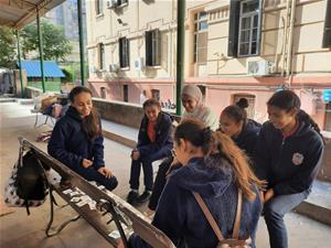 Heba Elghetany, l'animatrice de l'atelier de l'Art oratoire au collège de la Mère de Dieu