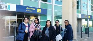 Les lauréates à l'aéroport de France