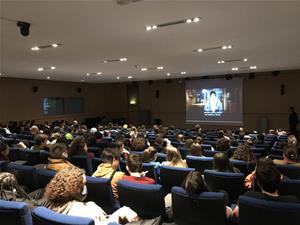 Lors de la projection des films