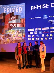Les lauréates lors de la cérémonie de remise des prix