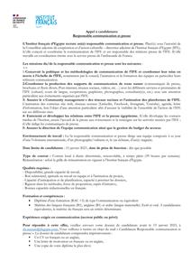 Offre d’emploi