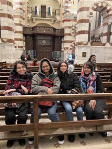  Les lauréates à la Basilique Notre-Dame de la Garde à Marseille