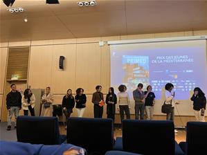 Les lauréates lors de la projection des films et le débat avec les autres lycéens