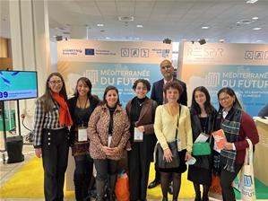 Les lauréates lors du colloque "Méditerranée du futur" à Marseille