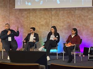 Les lauréates lors du colloque "Méditerranée du futur" à Marseille