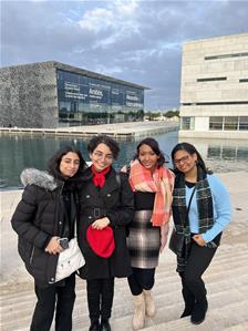 Les lauréates au Mucem lors du colloque "Méditerranée du futur" à Marseille  