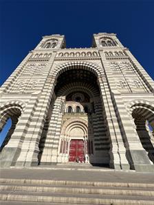 Lors de la visite de Marseille