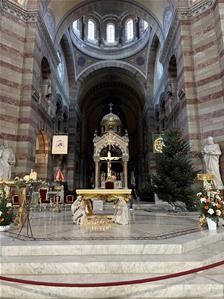 Lors de la visite de Marseille