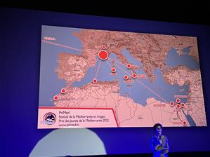  Lors de la cérémonie de remise des prix  