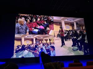  Lors de la cérémonie de remise des prix