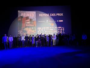  Lors de la cérémonie de remise des prix
