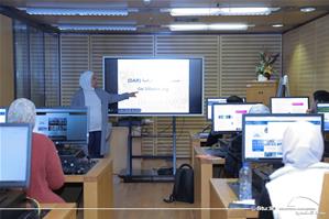 Séance d’apprentissage des différents moyens de l’accès aux ressources électroniques de la Bibliotheca Alexandrina, Catalogue de la BA par Mme Hala Hassan
