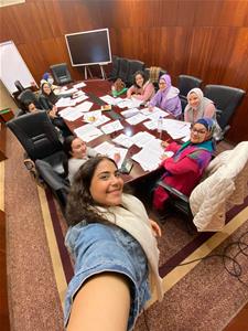 L'équipe du DLLF durant la correction des feuilles de la Dictée PICADELF