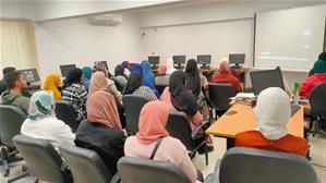 Le public du colloque à l'Ambassade de Savoir de l'Université de Damiette