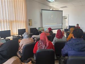 Le public du colloque à l'Ambassade de Savoir de l'Université de Sohag