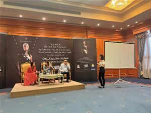 Lors du symposium honnorant l'actrice espagnole Cuca Escribano