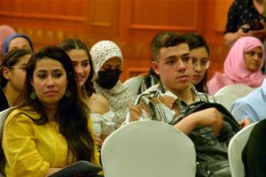 Lors du symposium honnorant l'actrice espagnole Cuca Escribano