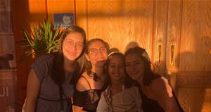 Avec l'actrice du court-métrage "Warda"