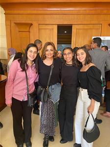 Avec l'actrice égyptienne Bushra